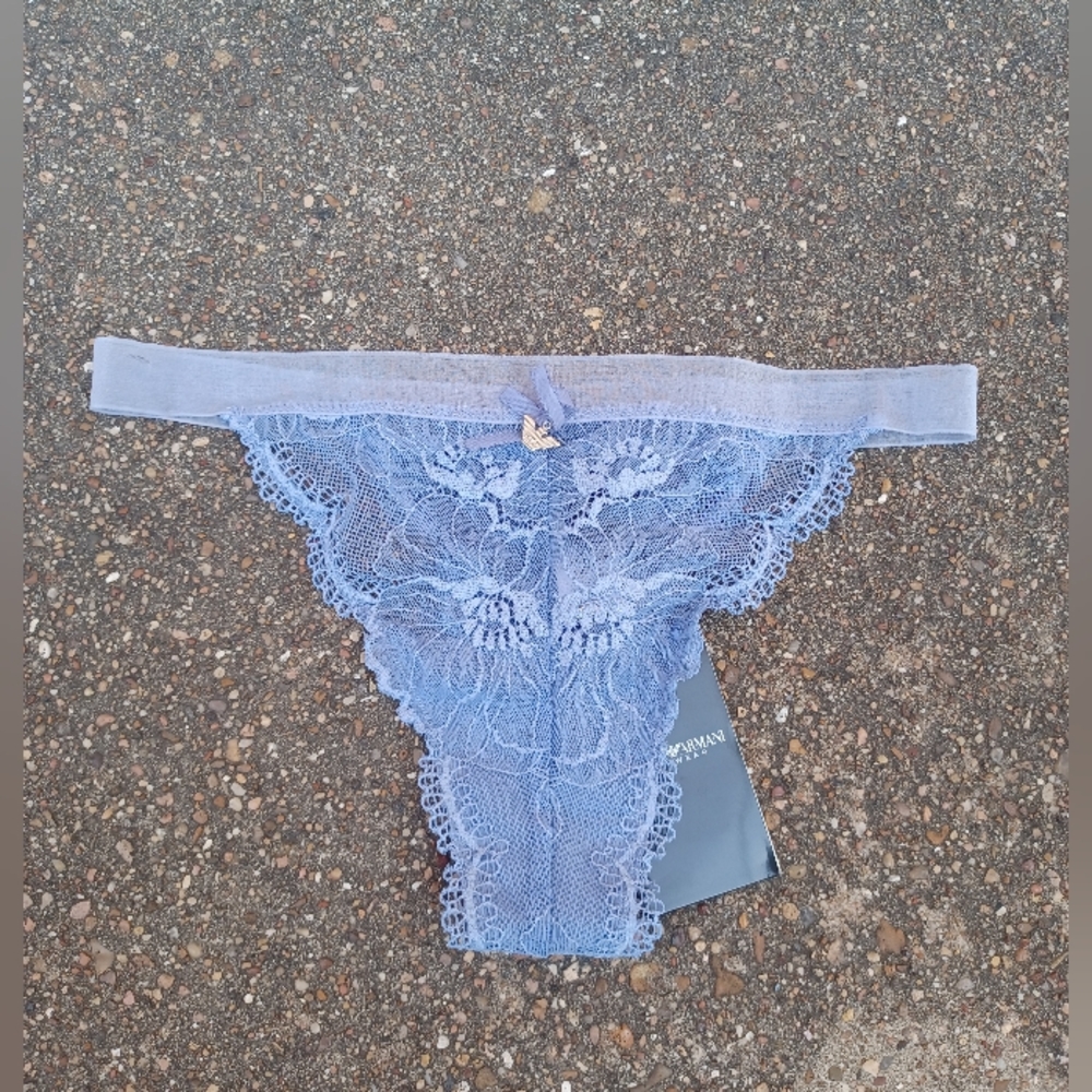 Emporio Armani Lace Floral Thong